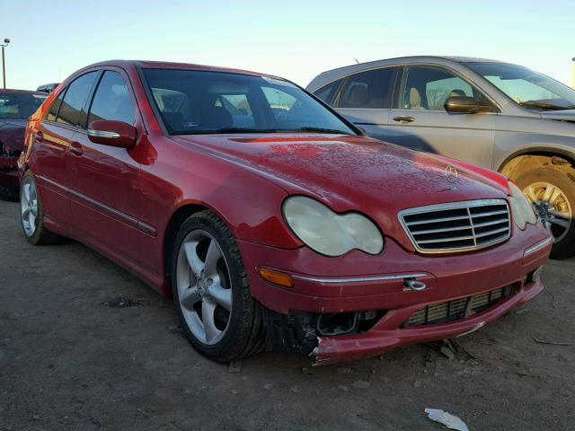 WDBRF40J85F681954 - 2005 MERCEDES-BENZ C 230K SPO RED photo 1