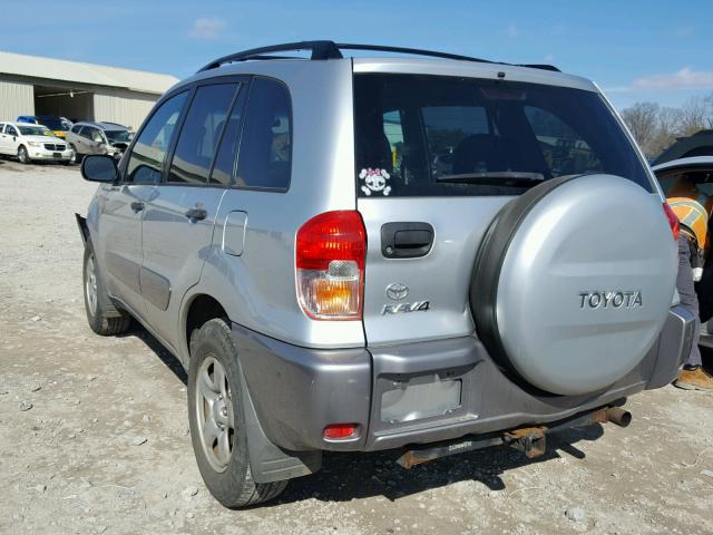 JTEHH20V930253904 - 2003 TOYOTA RAV4 SILVER photo 3