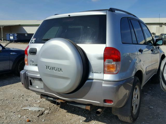 JTEHH20V930253904 - 2003 TOYOTA RAV4 SILVER photo 4