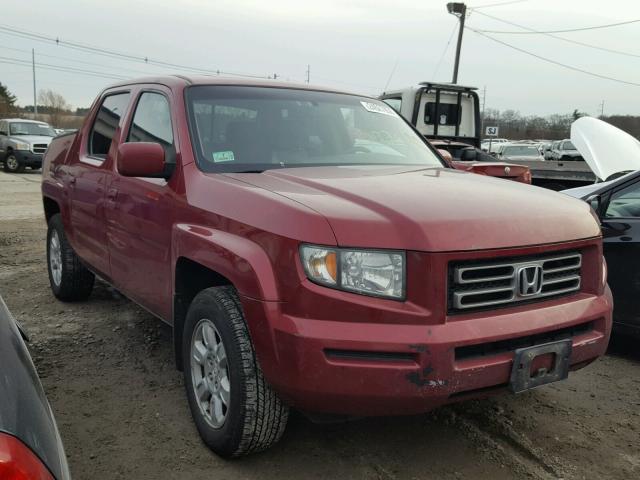 2HJYK16556H522709 - 2006 HONDA RIDGELINE RED photo 1