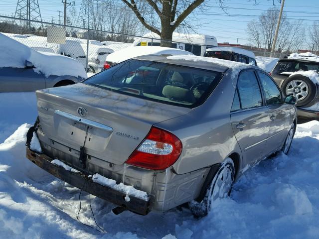 4T1BE32K14U351035 - 2004 TOYOTA CAMRY LE BROWN photo 4