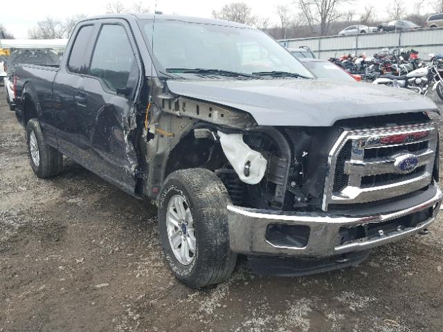 1FTEX1EP3FFC25208 - 2015 FORD F150 SUPER GRAY photo 1