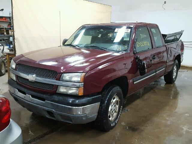 2GCEK19T531244853 - 2003 CHEVROLET SILVERADO MAROON photo 2