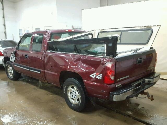 2GCEK19T531244853 - 2003 CHEVROLET SILVERADO MAROON photo 3