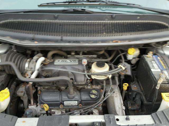 2A8GP64L37R275811 - 2007 CHRYSLER TOWN & COU SILVER photo 7