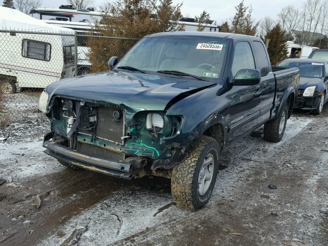 5TBBT48121S132205 - 2001 TOYOTA TUNDRA ACC GREEN photo 2