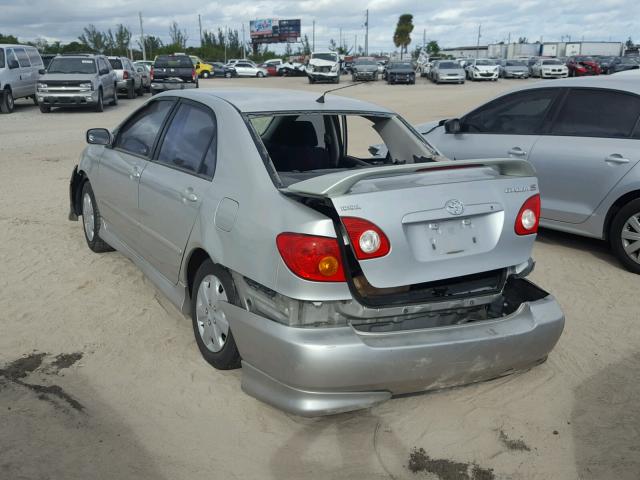 1NXBR32E54Z233097 - 2004 TOYOTA COROLLA CE SILVER photo 3