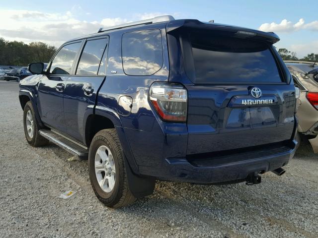 JTEBU5JR4G5308773 - 2016 TOYOTA 4RUNNER SR BLUE photo 3