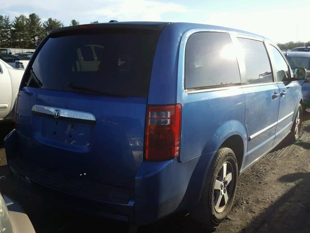 2D8HN54P78R742438 - 2008 DODGE GRAND CARA BLUE photo 4