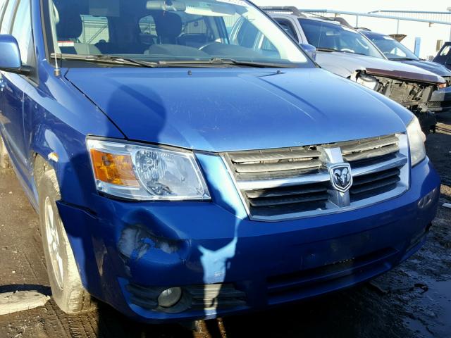 2D8HN54P78R742438 - 2008 DODGE GRAND CARA BLUE photo 9