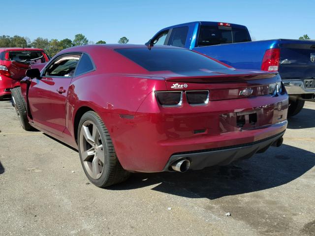 2G1FS1EW8A9153927 - 2010 CHEVROLET CAMARO SS RED photo 3