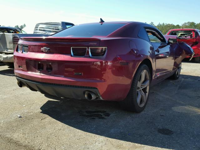 2G1FS1EW8A9153927 - 2010 CHEVROLET CAMARO SS Rojo foto 4
