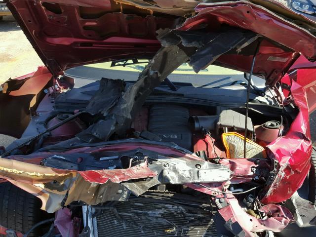 2G1FS1EW8A9153927 - 2010 CHEVROLET CAMARO SS Rojo foto 7