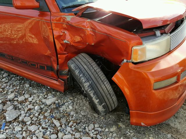 JTLKT324940167436 - 2004 TOYOTA SCION XB ORANGE photo 9