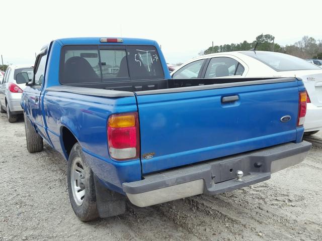 1FTYR10C6XUA00838 - 1999 FORD RANGER BLUE photo 3