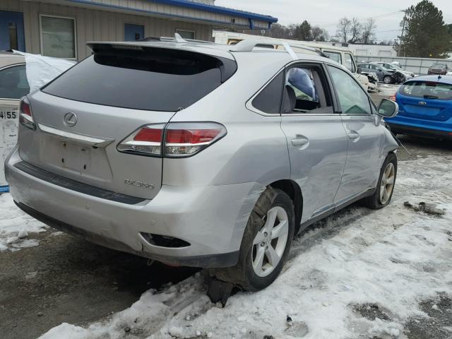 2T2BK1BA0DC176343 - 2013 LEXUS RX 350 SILVER photo 4