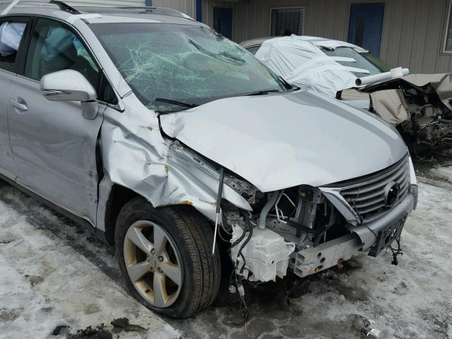 2T2BK1BA0DC176343 - 2013 LEXUS RX 350 SILVER photo 9