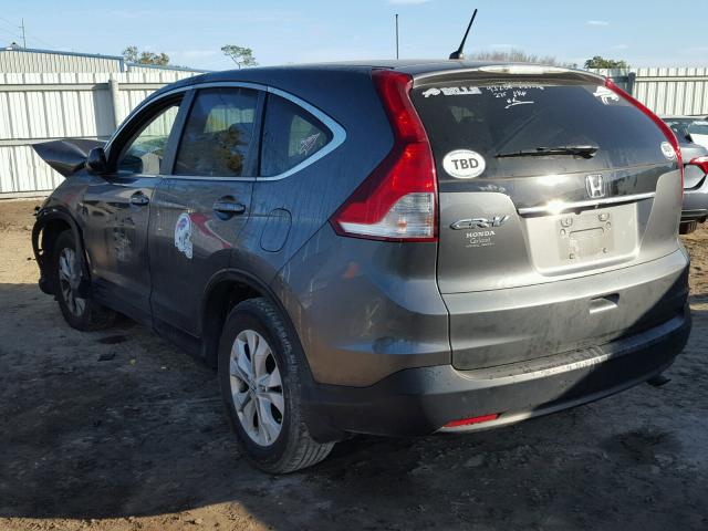 2HKRM3H54EH562099 - 2014 HONDA CR-V EX GRAY photo 3