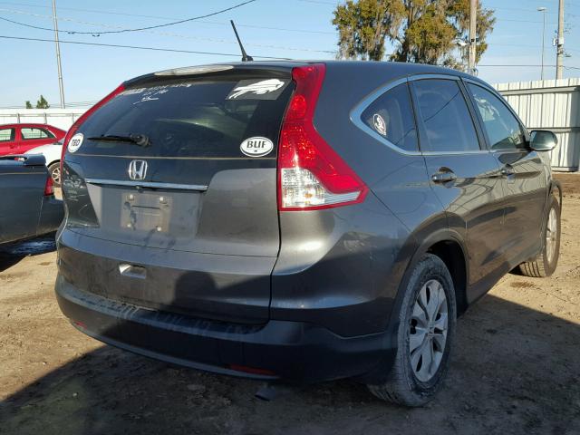 2HKRM3H54EH562099 - 2014 HONDA CR-V EX GRAY photo 4