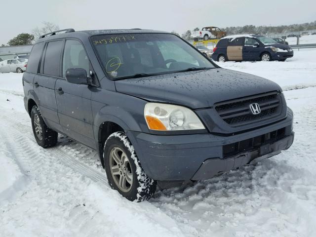 5FNYF18535B008416 - 2005 HONDA PILOT EXL GREEN photo 1