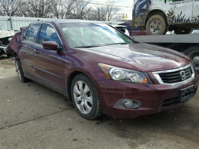 1HGCP26889A108537 - 2009 HONDA ACCORD EXL MAROON photo 1