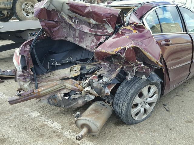 1HGCP26889A108537 - 2009 HONDA ACCORD EXL MAROON photo 10