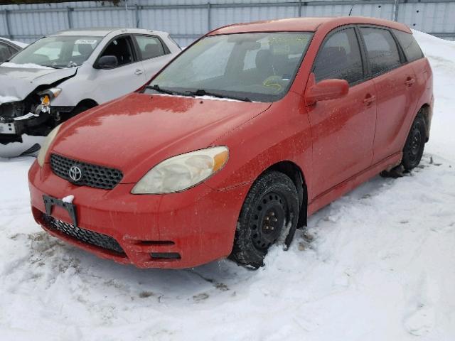 2T1KR32E73C757139 - 2003 TOYOTA COROLLA MA RED photo 2