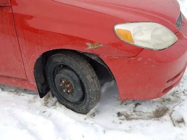 2T1KR32E73C757139 - 2003 TOYOTA COROLLA MA RED photo 9