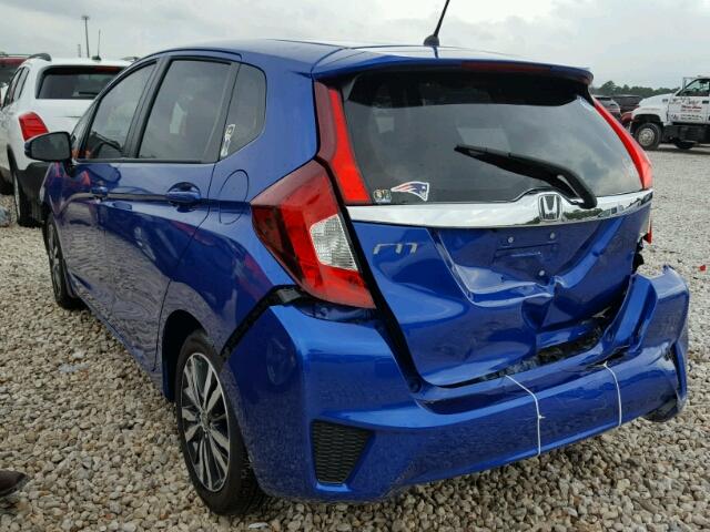 3HGGK5G71HM707644 - 2017 HONDA FIT EX BLUE photo 3