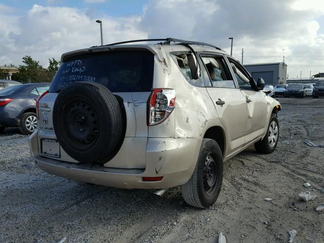 JTMZD33V576037489 - 2007 TOYOTA RAV4 GOLD photo 4