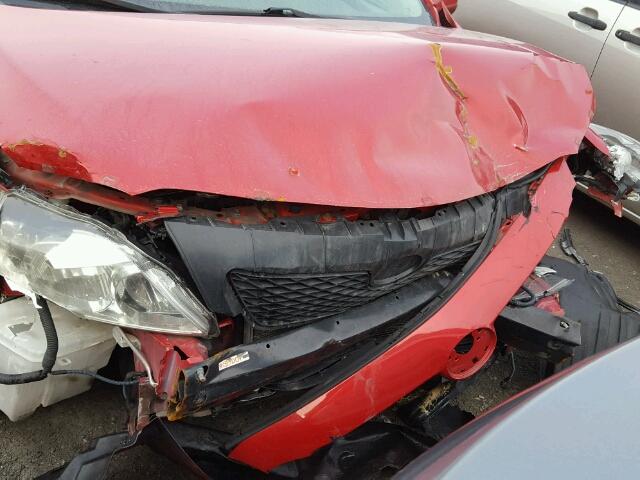 2T1BU40E39C013196 - 2009 TOYOTA COROLLA BA RED photo 9