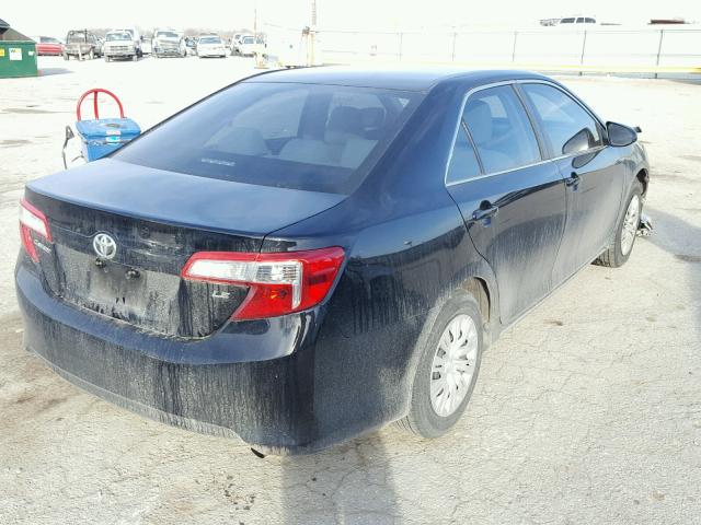 4T1BF1FK0CU171197 - 2012 TOYOTA CAMRY BASE BLACK photo 4