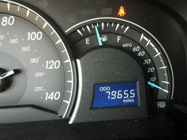 4T1BF1FK0CU171197 - 2012 TOYOTA CAMRY BASE BLACK photo 8