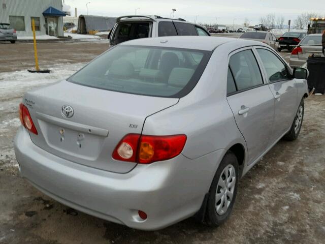 2T1BU4EE0AC479004 - 2010 TOYOTA COROLLA BA SILVER photo 4