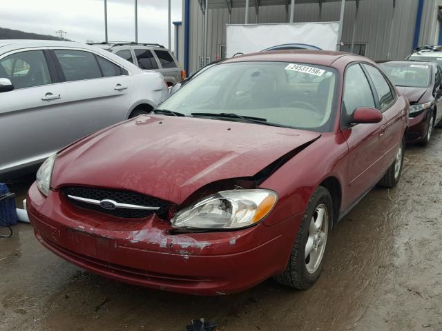 1FAFP55253G272221 - 2003 FORD TAURUS SES MAROON photo 2