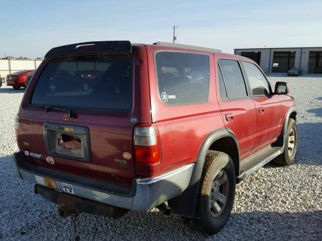 JT3HN86R3W0170701 - 1998 TOYOTA 4RUNNER SR RED photo 4