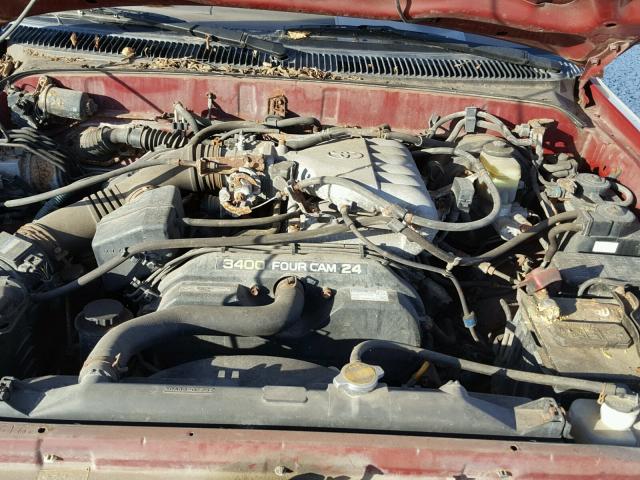 JT3HN86R3W0170701 - 1998 TOYOTA 4RUNNER SR RED photo 7