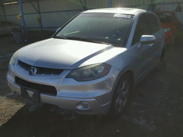 5J8TB18527A005218 - 2007 ACURA RDX TECHNO SILVER photo 2