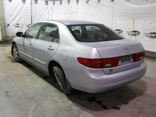 1HGCM56415A060896 - 2005 HONDA ACCORD LX SILVER photo 3