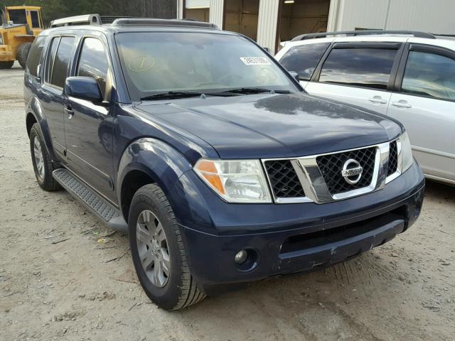 5N1AR18U36C654873 - 2006 NISSAN PATHFINDER BLUE photo 1