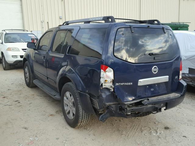 5N1AR18U36C654873 - 2006 NISSAN PATHFINDER BLUE photo 3