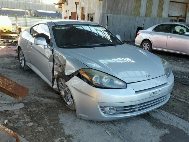 KMHHM66D58U265355 - 2008 HYUNDAI TIBURON GS SILVER photo 1