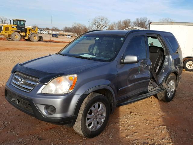 JHLRD78976C051030 - 2006 HONDA CR-V SE BLUE photo 2