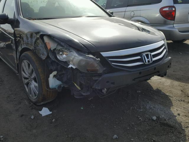 1HGCP2F75BA027265 - 2011 HONDA ACCORD EX BLACK photo 9