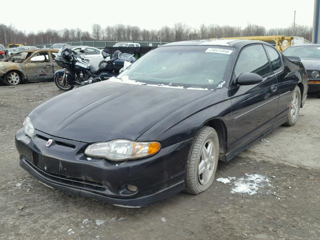 2G1WX15K519244135 - 2001 CHEVROLET MONTE CARL BLACK photo 2