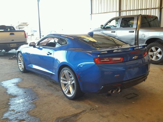 1G1FF1R79J0102129 - 2018 CHEVROLET CAMARO SS BLUE photo 3