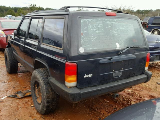 1J4FJ28S3WL146533 - 1998 JEEP CHEROKEE S BLACK photo 3