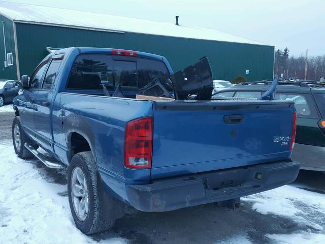 1D7HU18D85S175182 - 2005 DODGE RAM 1500 S BLUE photo 3