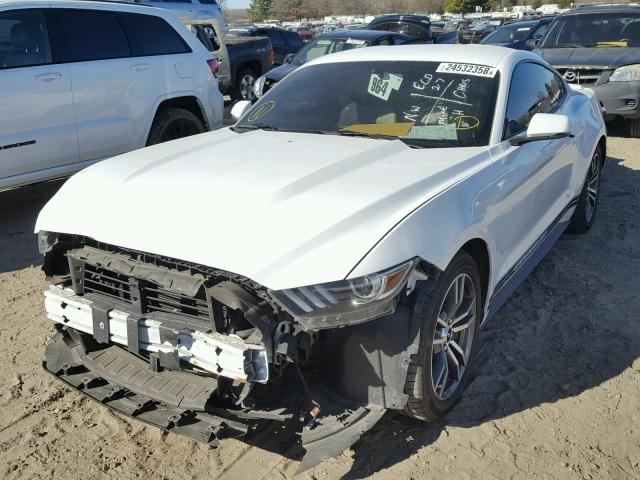 1FA6P8TH2F5315180 - 2015 FORD MUSTANG WHITE photo 2