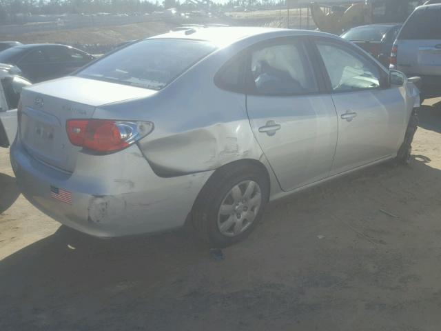 KMHDU46D18U281507 - 2008 HYUNDAI ELANTRA GL SILVER photo 4